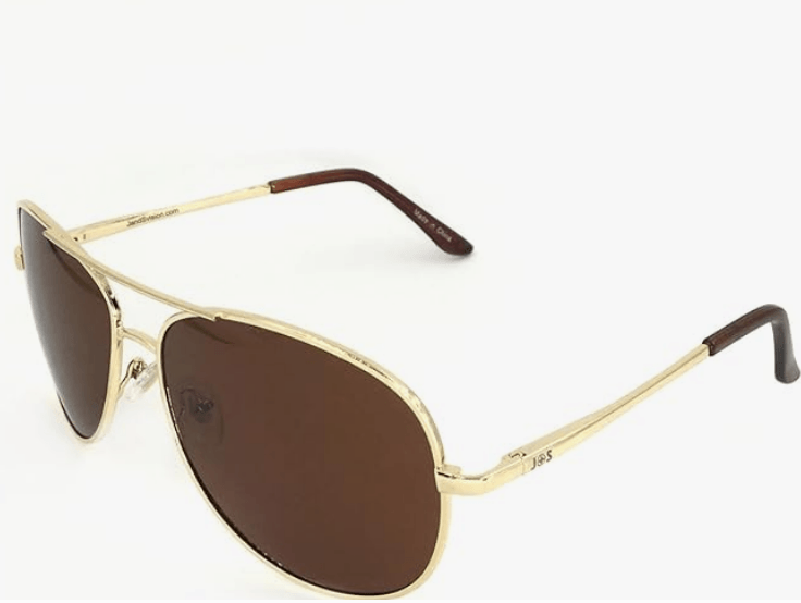 J+S Premium Military Style Classic Aviator Sunglasses, Polarized, 100% UV protection for Men Women